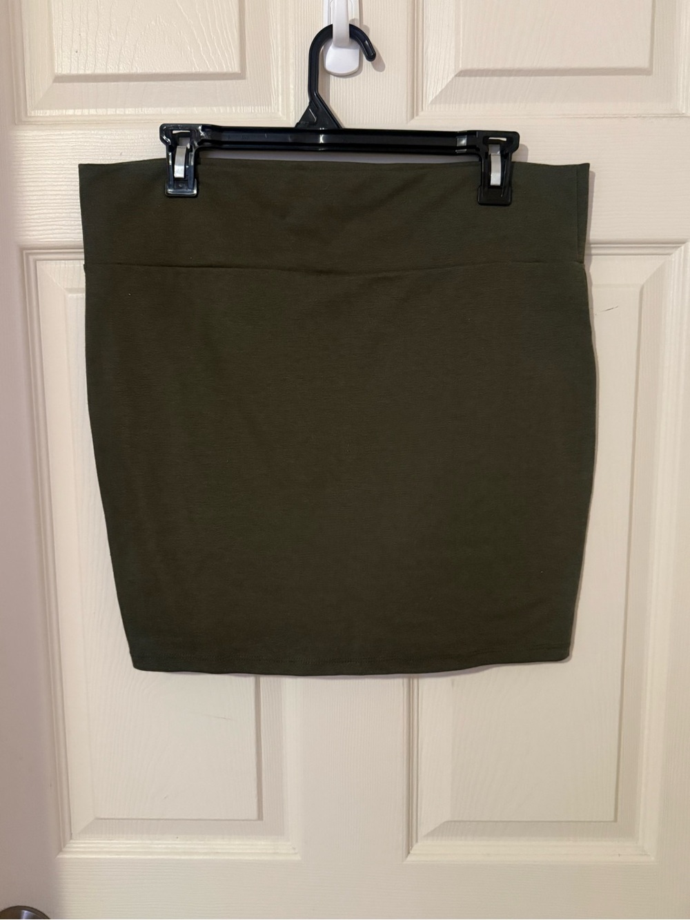 Classic Olive Green stretchy Skirt